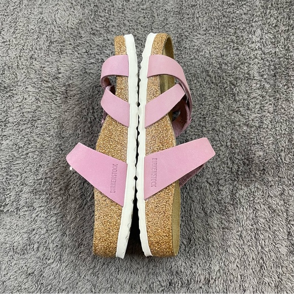 BIRKENSTOCK FRANCA SOFT FOOTBED WOMEN SANDALS LEATHER ROSE - Picture 3 of 6